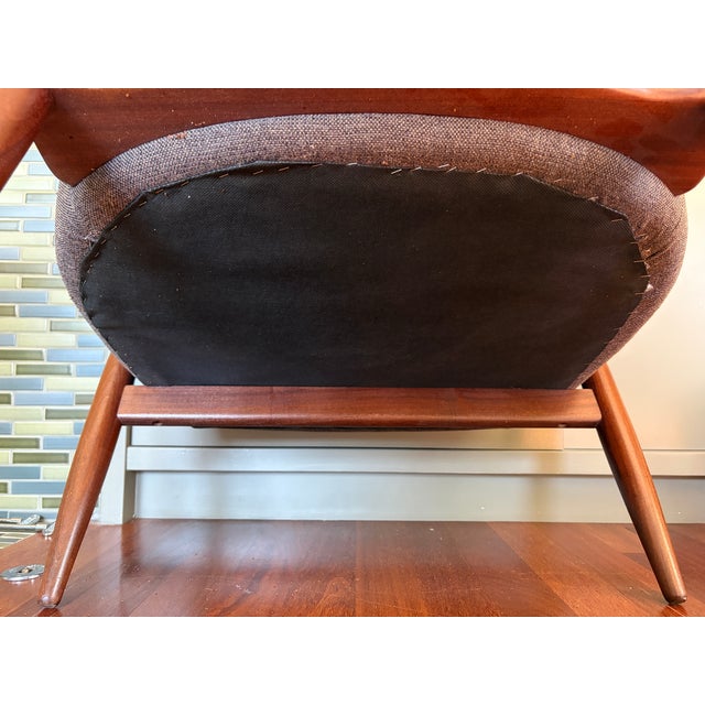 Mid-Century Modern Mid-Century Modern Danish Style Sculptural Barrel Lounge Chairs - A Pair For Sale - Image 3 of 11