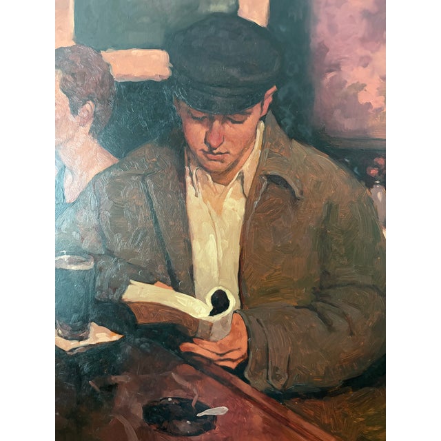 Original Oil Painting by Lorusso " in a World of His Own" For Sale - Image 4 of 5