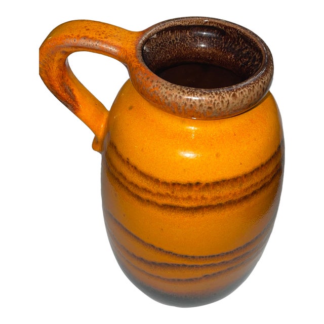 1960s Scheurich Keramik Vase Mid-Century Modern Era and Are Known for Their Distinctive Glazes, Including the "Fat Lava" Style For Sale