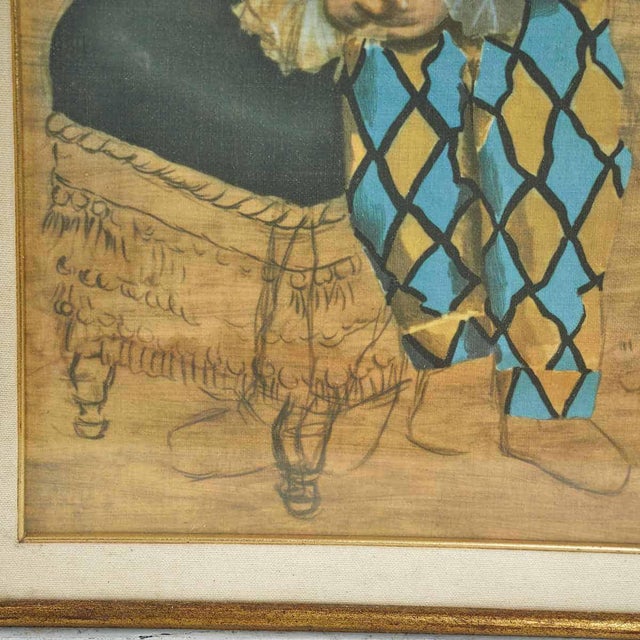 Modern Picasso, Paulo Dressed as Harlequin, 2000s, Canvas For Sale - Image 3 of 5