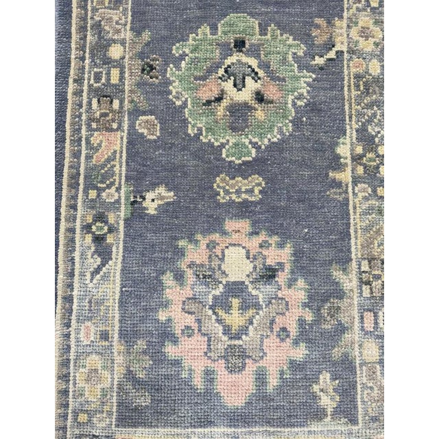Contemporary Turkish Oushak Rug 2'3" x 3'4" For Sale - Image 3 of 4