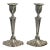 Pair of Elegant Sterling Silver 925 Candle Holders, London, England, 20th Century For Sale