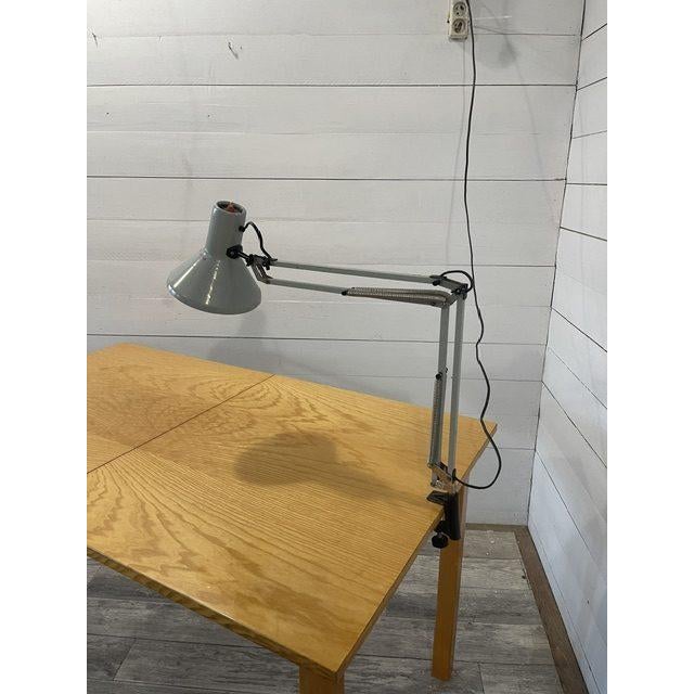 Gray Vintage Desk Lamp in Grey, 1960s For Sale - Image 8 of 9