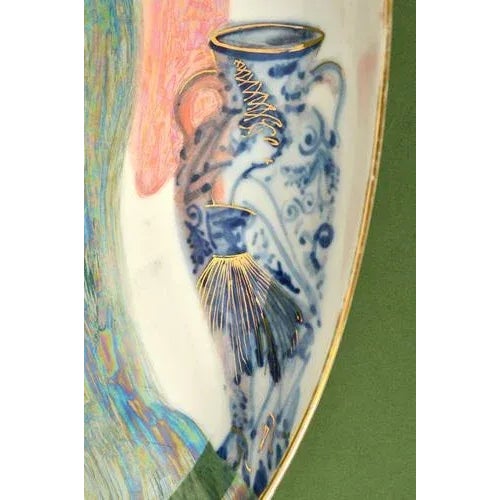 Hand-Painted Plate, 2000s For Sale - Image 4 of 6