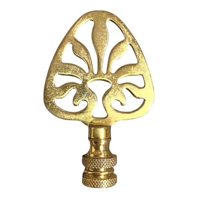 Vintage Brass Tree of Life Lamp Finial For Sale