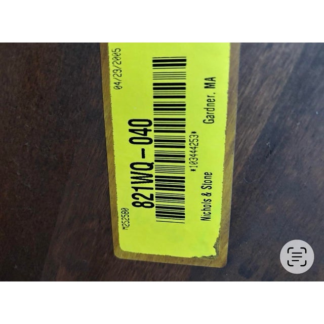 Coffee Stickley (Nichols and Stone) Antigua Table and Six Chairs With Two Leaves Set For Sale - Image 8 of 12