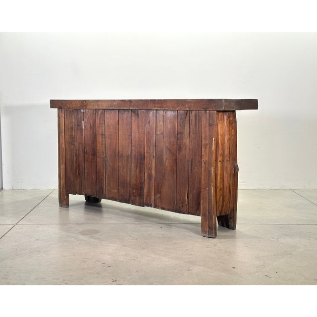 Rustic Chestnut Wood Sideboard, 1960s For Sale - Image 6 of 13