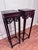 Hollywood Regency Vintage Monumental Asian Ming Style Solid Rosewood Plant Stands, a Pair For Sale - Image 3 of 14