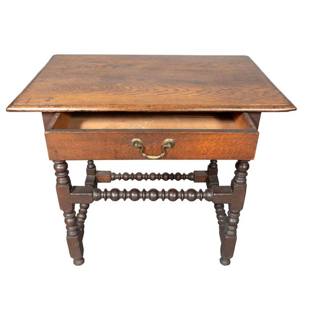 William and Mary Oak Tavern Table For Sale - Image 9 of 9