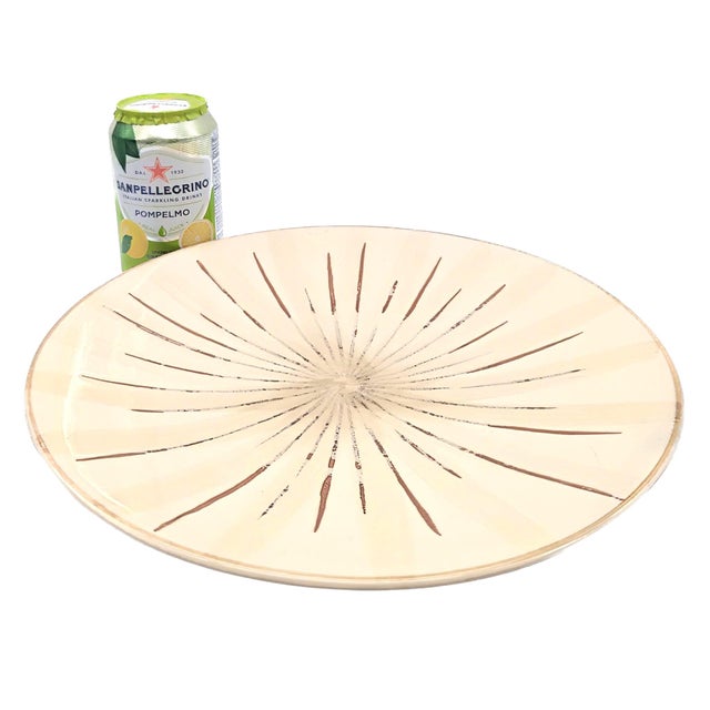 Ceramic Vintage Pier 1 "Sanctuary" Serving Platter For Sale - Image 7 of 11