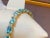 Classic Emerald-Cut Swiss Blue Topaz Bracelet with Diamonds, 14 Kt Yellow Gold For Sale - Image 16 of 18