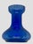 Glass Vintage Cobalt Blue Hour-Glass 5 5/8” Hyacinth Forcing Vase For Sale - Image 7 of 12
