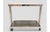 Vintage Chrome Bar Cart with Smoked Glass Shelves For Sale - Image 3 of 8