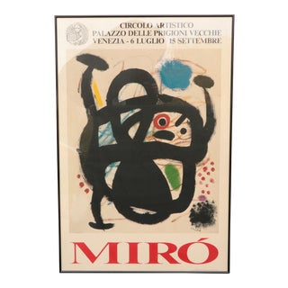 Joan Miró "Woman" Italian Exhibition Poster For Sale