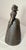 Antique 1800's Victorian Solid Heavy Bronze Elizabethan Lady Bell Boot Clapper For Sale - Image 9 of 14