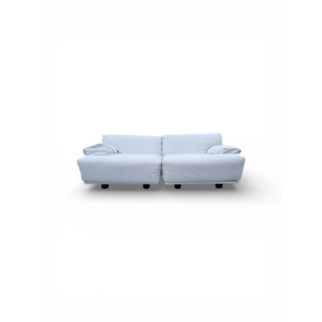 Vintage Modular Sofa by Vico Magistretti for Cassina, 1970s, Set of 2 For Sale - Image 3 of 12