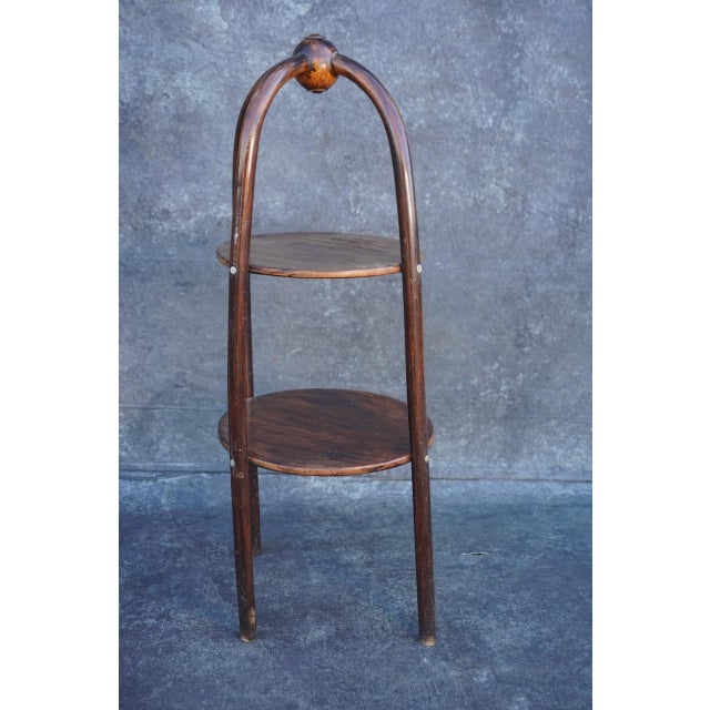 1900s Thonet-Style Bentwood Two-Tiered Serving Stand For Sale In Los Angeles - Image 6 of 7