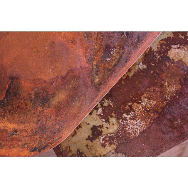 Oxidized Ellipses Tables by Pia Chevalier, Set of 2 For Sale - Image 6 of 16