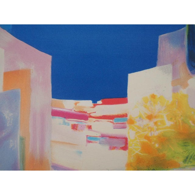 Daniel Gelis, Village en bord de mer, Lithograph For Sale - Image 4 of 7
