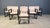 Set of 6 vintage dining chairs designed in the manner of Tobia & Afra Scapra. They feauture an ebonized wooden frame with...