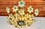 1970s Vintage Murano Style Hand-Painted Green Glass Floral Flush Mount Chandelier⁠ For Sale - Image 9 of 18
