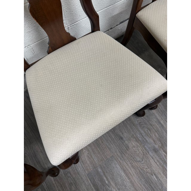Vintage Crawford Furniture MFG Heirloom Queen Anne Dining Side Chairs - Set of 4 For Sale In Kansas City - Image 6 of 12