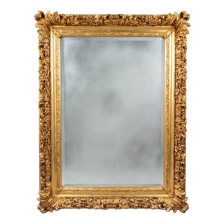 French Bold Ornate Statement Mirror For Sale