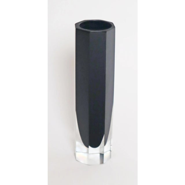 Black Murano Block Vase, 1960s For Sale - Image 12 of 12