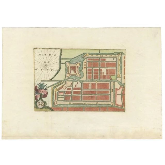 Map of Batavia in the Dutch East Indies or Nowadays Jakarta For Sale
