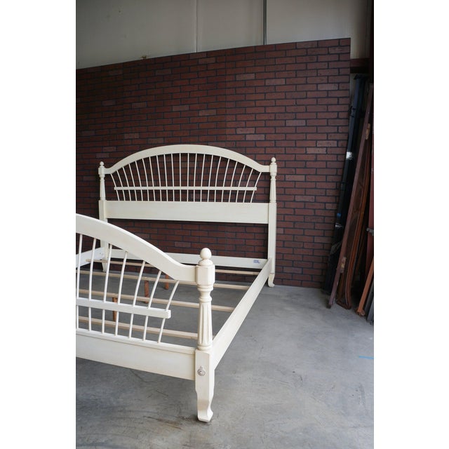 2000 - 2009 Ethan Allen Country French Cal King Wheatback Bed For Sale - Image 5 of 6