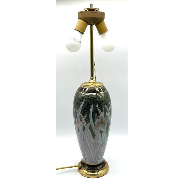 Large Elle Due Table Lamp in Hand-Painted Enameled Porcelain from Sigma, 1990s For Sale - Image 16 of 18