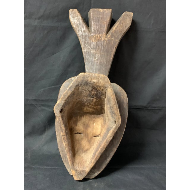 1990s Kwele Mask African Tribal Art Mask For Sale - Image 5 of 7