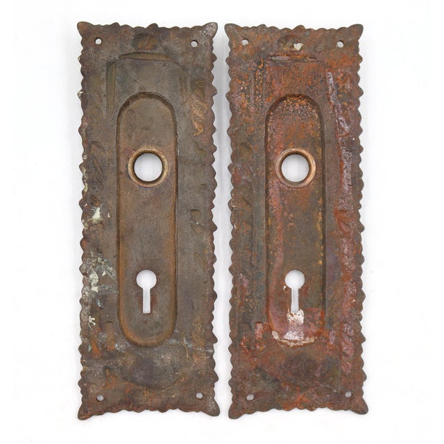 Antique Victorian Norwich Passage Door Knob Set For Sale - Image 12 of 12