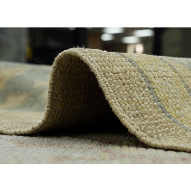 Brown Turkish Oushak Rug 9'1" x 12'8" #18556 For Sale - Image 8 of 8