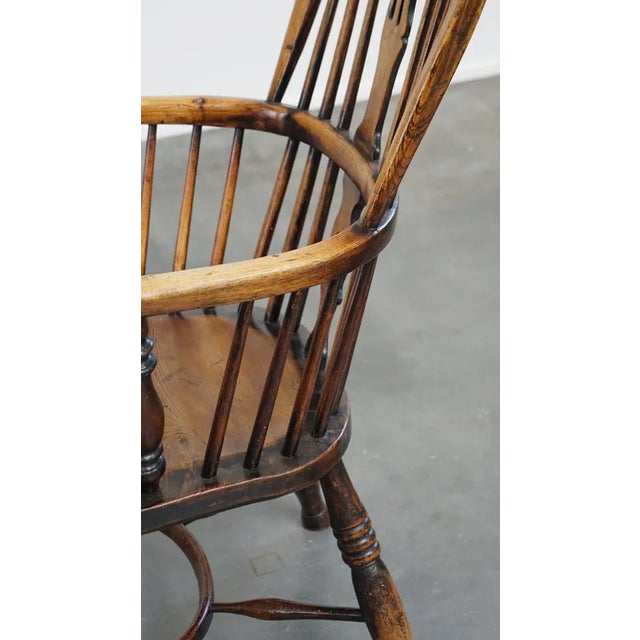 English Highback Windsor Chair For Sale - Image 11 of 12