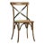 Black X Oak & Rattan Dining Chair For Sale
