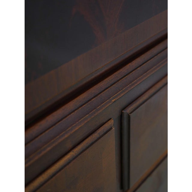 Century Large Mahogany Banded Chest on Chest For Sale - Image 11 of 16