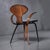 Mid-Century Modern Norman Cherner Style Sculpted Bent Plywood Armchair With Black Cushions For Sale - Image 3 of 13