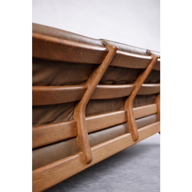 Mid-Century Modern Danish Three-Seater Sofa in Brown Leather by Georg Thams for A/S Vejen Polstermöbelfabrik, 1960s For Sale - Image 6 of 18