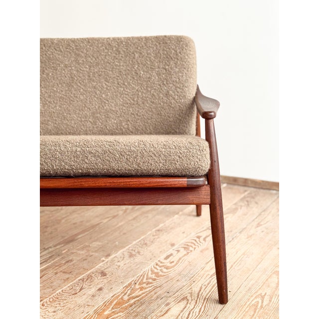 Mid-Century Modern 400 Series Sofa in Teak with Wickerwork Backrest by Hartmut Lohmeyer for Wilkhahn, Germany, 1950s For Sale - Image 11 of 18