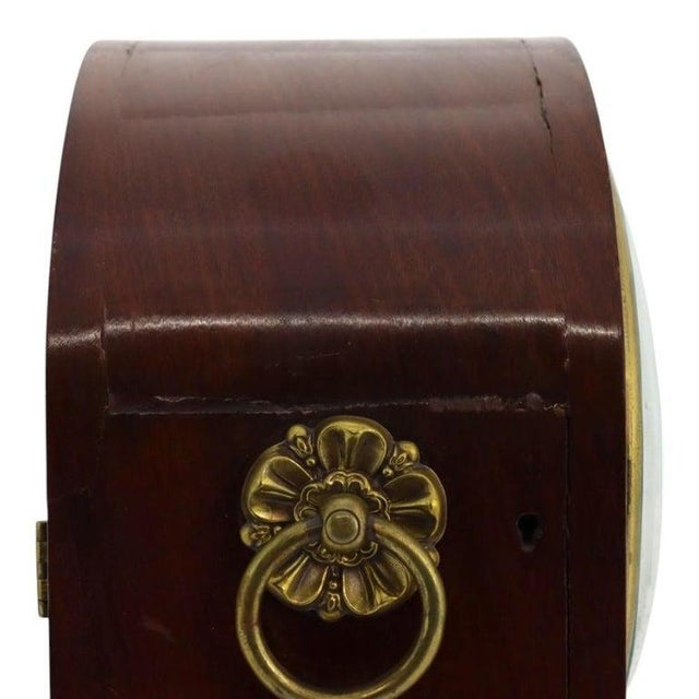Antique English Frodsham Flame Mahogany Bracket Clock With Shelf C1820 For Sale - Image 16 of 18