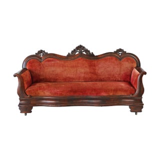 Sofa Antique Regency Mahogany Veneer For Sale