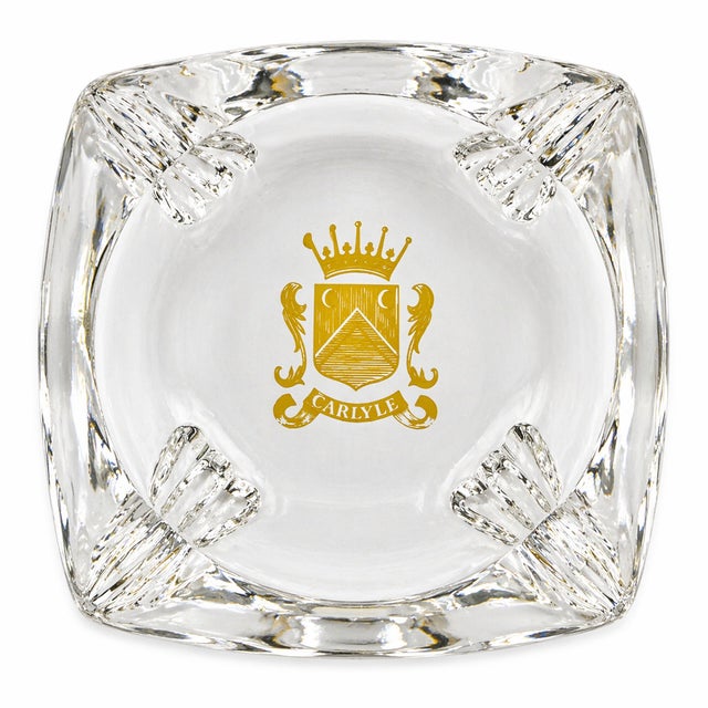 Vintage the Carlyle Hotel Nyc Glass Ashtray Catchall Dish For Sale - Image 9 of 9
