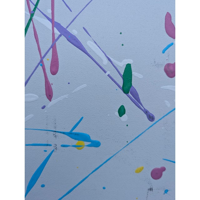 Original Abstract Expressionist Splatter Painting on Canvas For Sale - Image 17 of 18