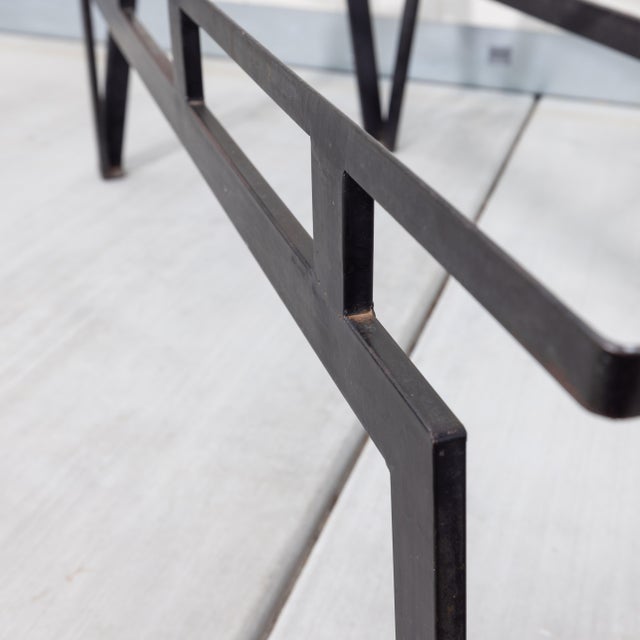 Black 1950s Walter Lamb for Pacific Iron Architectural Coffee Table Frame, Attributed For Sale - Image 8 of 10