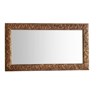 Vintage Late 20th Century Czech Made Giltwood Frame Wall Mirror For Sale