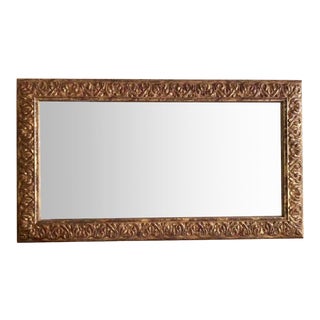 Vintage Late 20th Century Czech Made Giltwood Frame Wall Mirror For Sale