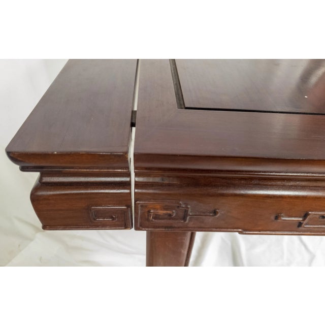 Brown 20th Century Chinoiserie Chinese Asian Modern Rosewood Hongmu Dining Table For Sale - Image 8 of 13