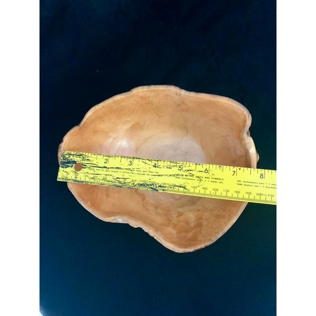 Early 21st Century Handcrafted Spruce Burl Wood Bowl With Live Edge For Sale - Image 5 of 12