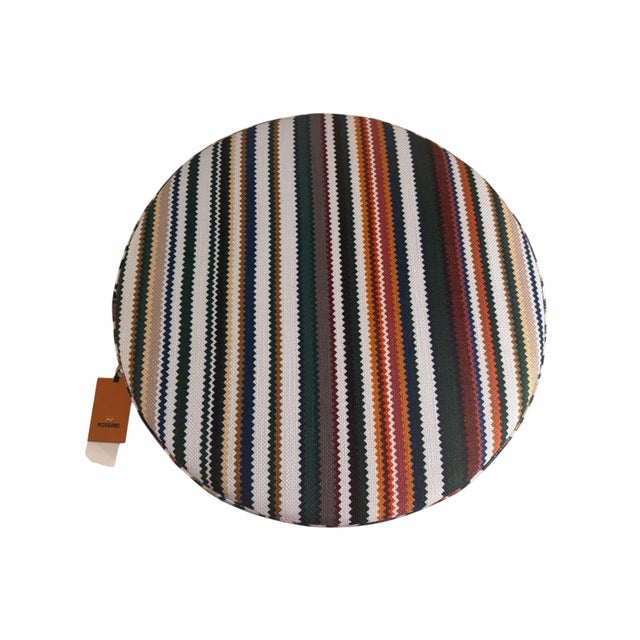 Missoni Home Italian Zig Zag Stripe Cylindrical Pouf & Oversized Pillow Set, Made in Italy For Sale - Image 10 of 12